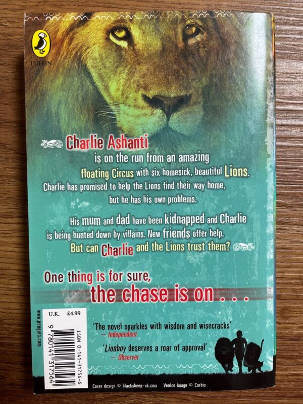 Lionboy Trilogy #2 The Chase - Image 2